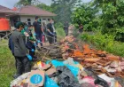 PLBN Entikong Musnahkan Ribuan Kg Media Pembawa HPHK untuk Cegah Penyakit Karantina
