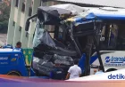 Sopir TransJakarta Jadi Tersangka Usai Adu Banteng di Jalur Langit Koridor 13