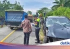 Kecelakaan Beruntun Rombongan Pemprov Sultra di Buton Setelah Tabrak Truk BBM