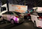 Pengemudi Mobil di Hanoi Terlibat Kecelakaan Beruntun dengan Kadar Alkohol Tinggi