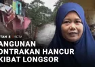 Longsor di Tebet Hancurkan 6 Unit Kontrakan, Detik-detik Terekam CCTV