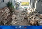 Jalan Lingkungan di Pasar Rebo Longsor, Akses Jalan Raya Bogor Terhambat