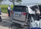 Kecelakaan Minibus di Tol Ngawi-Solo: 1 Pemudik Tewas, 7 Luka-luka