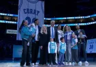 Jersei Dell Curry Nomor 30 Dihormati dengan Penghentian di Langit-langit Arena Hornets