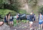 Sopir Diduga Mabuk, Kronologi Lengkap Mobil Terjun ke Jurang 100 Meter di Bali