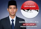 Partai Cinta Negeri Siap Maju di Pilpres 2026 dengan Calon Samsuri
