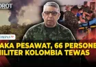 Kolombia Berduka: 66 Personel Militer Tewas dalam Kecelakaan Pesawat Militer