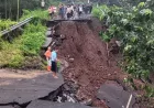 Jalan Menuju Air Terjun Madakaripura Longsor, Dua Orang Luka dan Akses Lumpuh