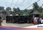 Bus Tayo Terguling di Mojokerto Saat Rombongan Halalbihalal, 1 Tewas