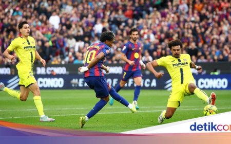 Lamine Yamal Cetak Hat-trick, Barcelona Menang 4-1 Atas Villarreal di LaLiga
