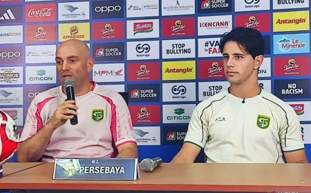 Persebaya Tampil Tanpa Beban Hadapi Juara Bertahan Persib di Super League