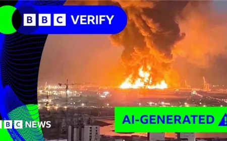 BBC Verify: Middle East conflict sees AI fakes and disinformation spread online