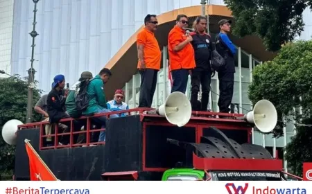 Buruh Demo Besar di Istana Protes Kebijakan Upah Minimum Pramono-Demul 2026