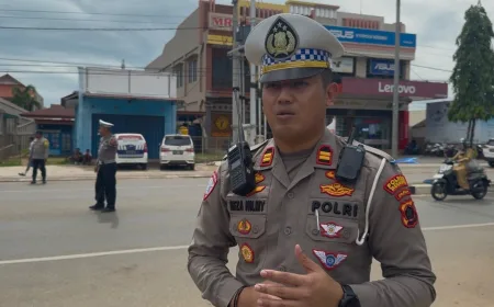 Polres Merauke Tangani Kecelakaan Lalu Lintas di Simpang Martadinata–Ahmad Yani