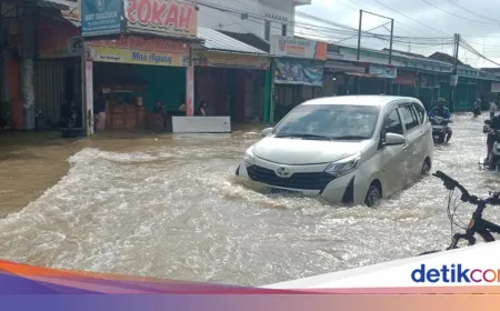 Banjir Besar di Klaten Putus Akses Jalan Raya Klaten-Gunungkidul Akibat Tanggul Jebol