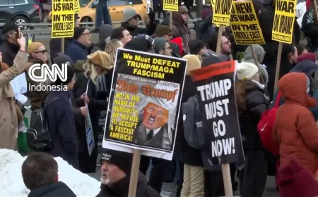 Protes Warga New York Menyusul Serangan AS-Israel ke Iran yang Memanas