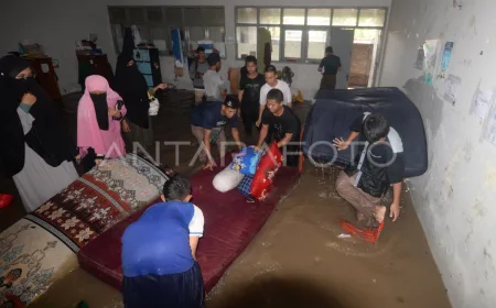 Dampak Banjir di Klaten: Pondok Pesantren Terendam dan Aktivitas Terhenti