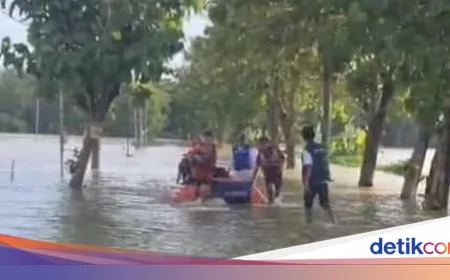 Banjir Melanda 11 Desa di Sragen Akibat Luapan Anak Sungai Bengawan Solo