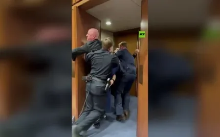 Pengunjuk Rasa Anti-Perang Iran Patah Lengan saat Kericuhan di Senat AS