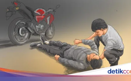 Pemotor Tewas Tabrak Truk Berhenti di Kolong Jembatan Jl Akses UI Jaksel