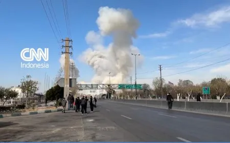 Israel Mulai Gelombang Serangan Baru di Iran, Asap Tebal Membumbung di Teheran