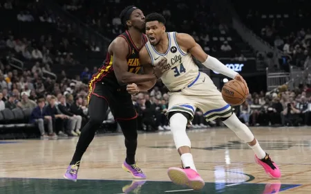 Giannis Antetokounmpo Kembali, Tapi Bucks Masih Kalah dari Hawks 113-131