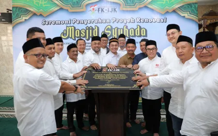 FKIJK Aceh Renovasi Masjid Syuhada Aceh Tamiang, Perkuat Kepedulian Sosial