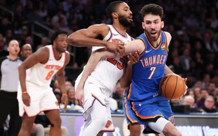 Thunder Menang Tipis 103-100 dalam Duel Sengit Melawan Knicks