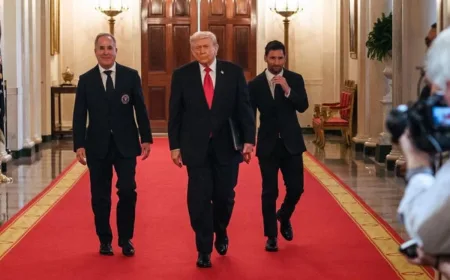 Momen Canggung Lionel Messi Saat Donald Trump Puji Cristiano Ronaldo di Gedung Putih