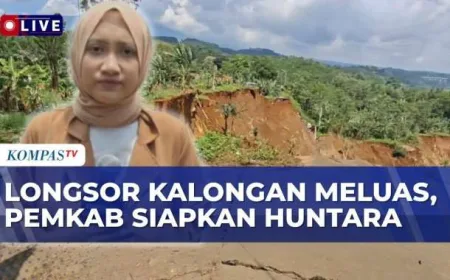 Longsor Kalongan Semarang Meluas hingga 5 Hektare, Pemkab Siapkan Huntara