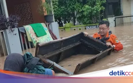 Banjir 1,5 Meter Rendam Cibeber Cilegon Usai Hujan Semalaman