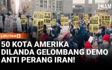 Serangan AS-Israel ke Iran Picu Protes Massal di 50 Kota Amerika Serikat
