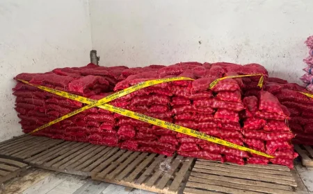 Polresta Malang Bongkar Peredaran Bawang Bombai Impor Tak Sesuai Standar