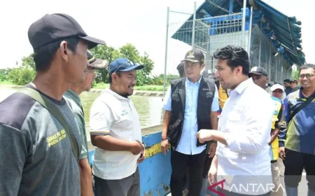 Wagub Jatim Tinjau Kinerja Pompa Banjir Lamongan untuk Percepat Penanganan