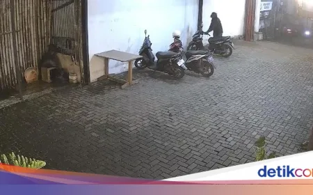 Aksi Pencurian Motor di Sukabumi Cuma 5 Detik, Pelaku Terekam CCTV