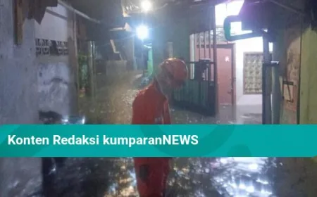 Update Banjir Jakarta: 45 RT dan 13 Ruas Jalan Tergenang Akibat Hujan Deras