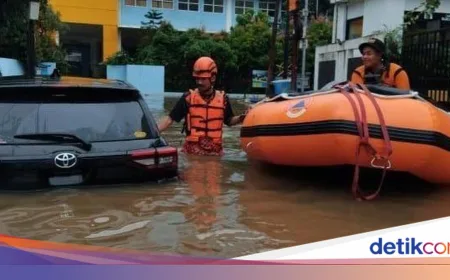 Banjir Jakarta Pagi Ini: 75 RT dan 19 Jalan Terendam Dampak Hujan Deras