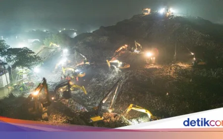 Longsor Sampah Bantargebang: Polisi Perkirakan 10 Orang Tertimbun, 4 Tewas