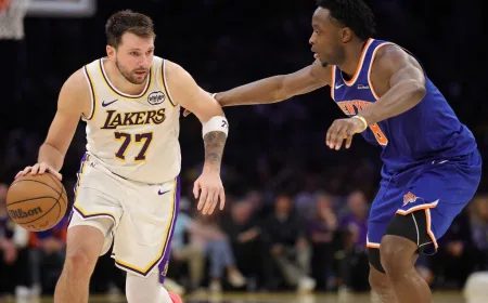 Luka Doncic Cetak 35 Poin, Lakers Kalahkan Knicks 110-97 di Crypto.com Arena