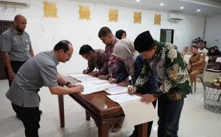 Kemenkum Aceh Teken Kontrak dengan 31 Pemberi Bantuan Hukum Perkuat Akses Keadilan