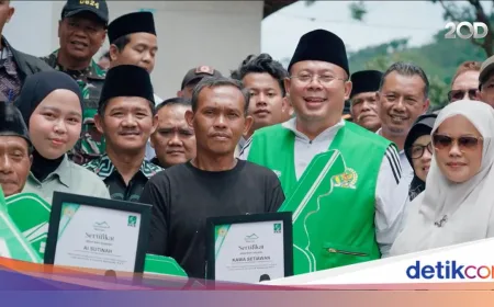 Waka DPR Cucun Resmikan 8 Rumah Relokasi untuk Korban Longsor Arjasari Bandung