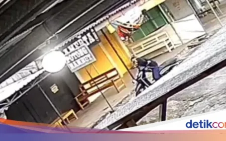 Curanmor Siang Bolong di Pasar Garum Blitar Terekam CCTV, Polisi Kejar Pelaku