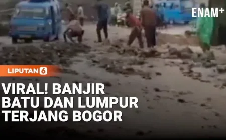 Banjir Batu Terjang Bogor: Akses Jalan Lumpuh Total di Tamansari