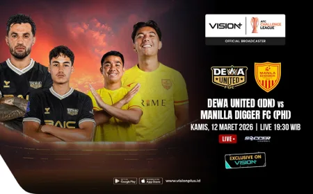Link Live Streaming Dewa United vs Manila Digger Leg II Perempatfinal AFC Challenge League 2025-2026