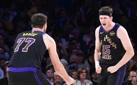 Doncic dan Reaves Cetak 62 Poin, Lakers Geser Timberwolves dari Posisi Empat