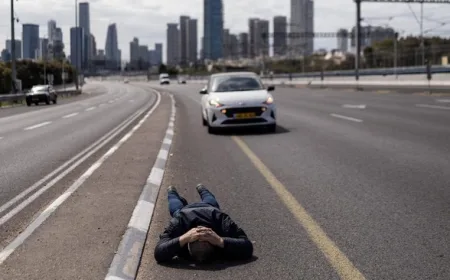 Hujan Rudal Iran Mengguncang Israel: Warga Tiarap di Jalan Tol Demi Selamat