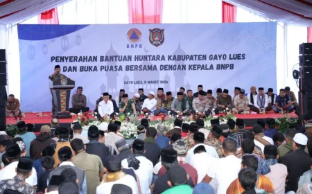 133 KK Terdampak Banjir Gayo Lues Mulai Menempati Huntara BNPB