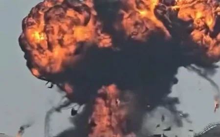 Drone Meledak di Fasilitas Minyak Oman: Detik-detik Serangan Terekam