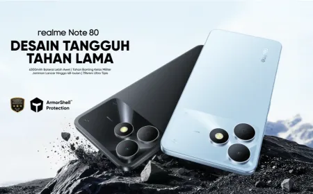 Realme Note 80 Resmi Meluncur di Indonesia dengan Harga Sejutaan dan Baterai 6.300mAh