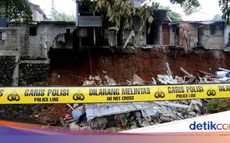 9 Wilayah di Jakarta Berpotensi Terjadi Tanah Longsor Maret 2026
